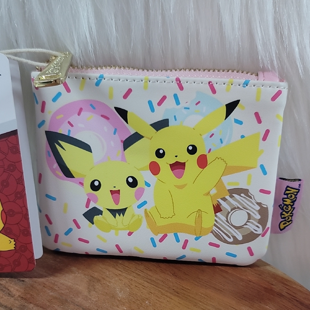 NEW Loungefly Pokemon Pikachu & Pichu Donuts Coin Purse BoxLunch Exclusive!